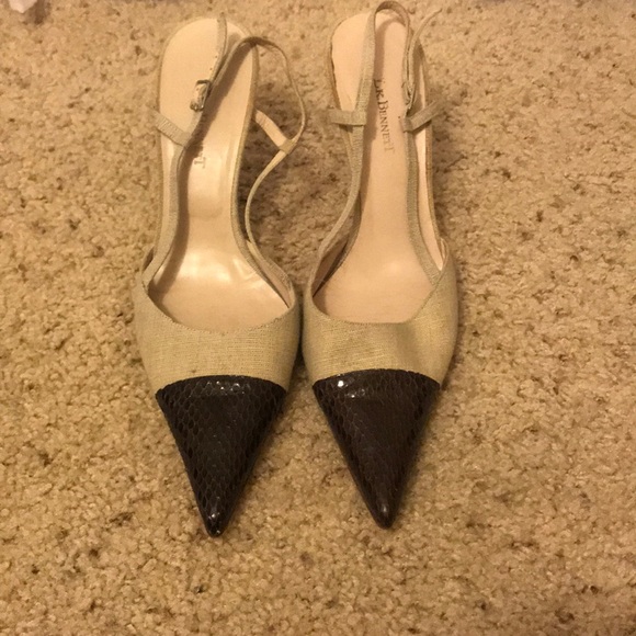 LK Bennett Shoes - leather and cloth l.k. bennett sling backs